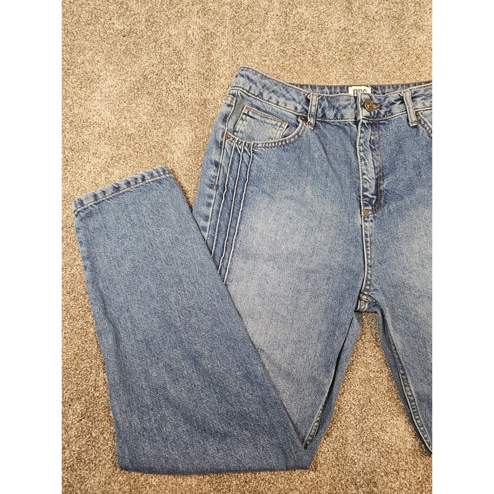 BDG Urban Outfitters Mom Jeans Blue High Waisted Seam Detail W31 L32 Womens - Picture 4 of 15